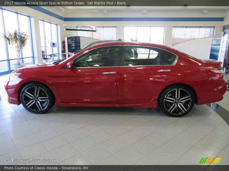 San Marino Red / Black 2017 Honda Accord Sport Special Edition Sedan