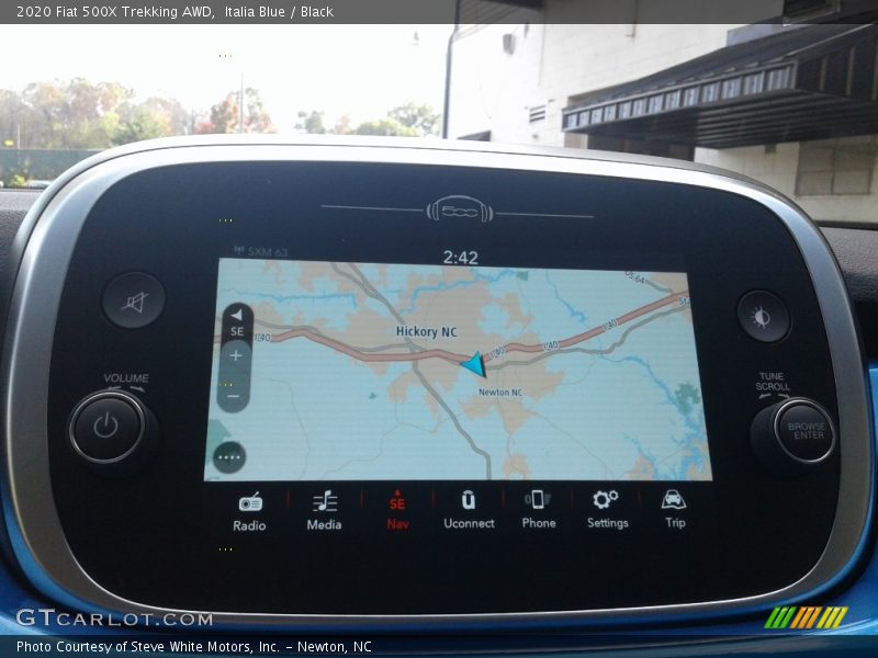 Navigation of 2020 500X Trekking AWD