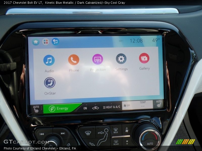 Kinetic Blue Metallic / Dark Galvanized/­Sky Cool Gray 2017 Chevrolet Bolt EV LT