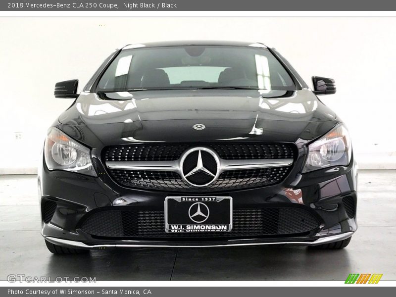 Night Black / Black 2018 Mercedes-Benz CLA 250 Coupe