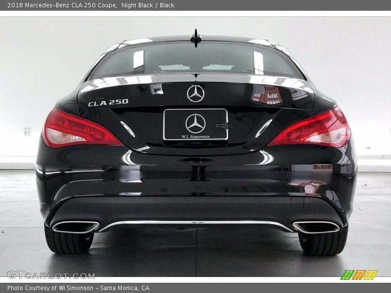 Night Black / Black 2018 Mercedes-Benz CLA 250 Coupe