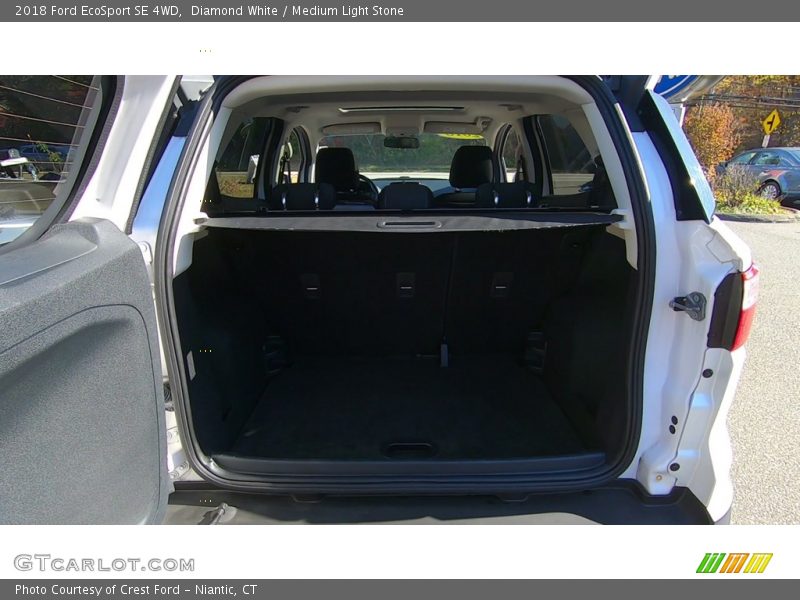 Diamond White / Medium Light Stone 2018 Ford EcoSport SE 4WD