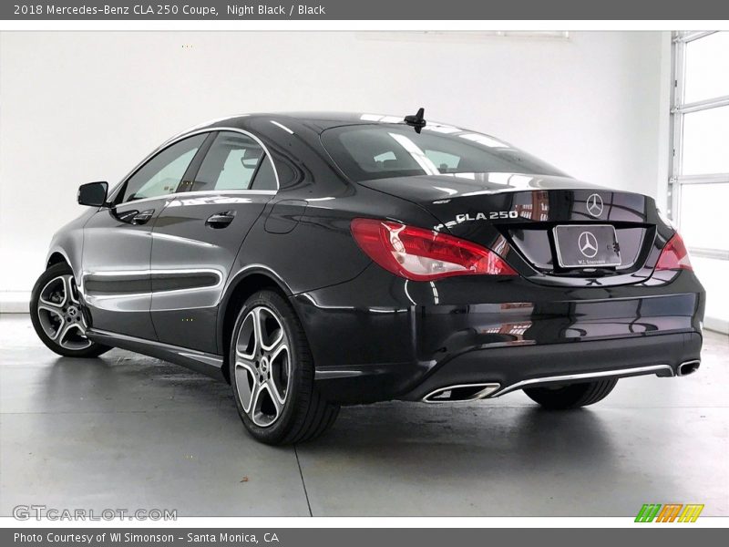 Night Black / Black 2018 Mercedes-Benz CLA 250 Coupe