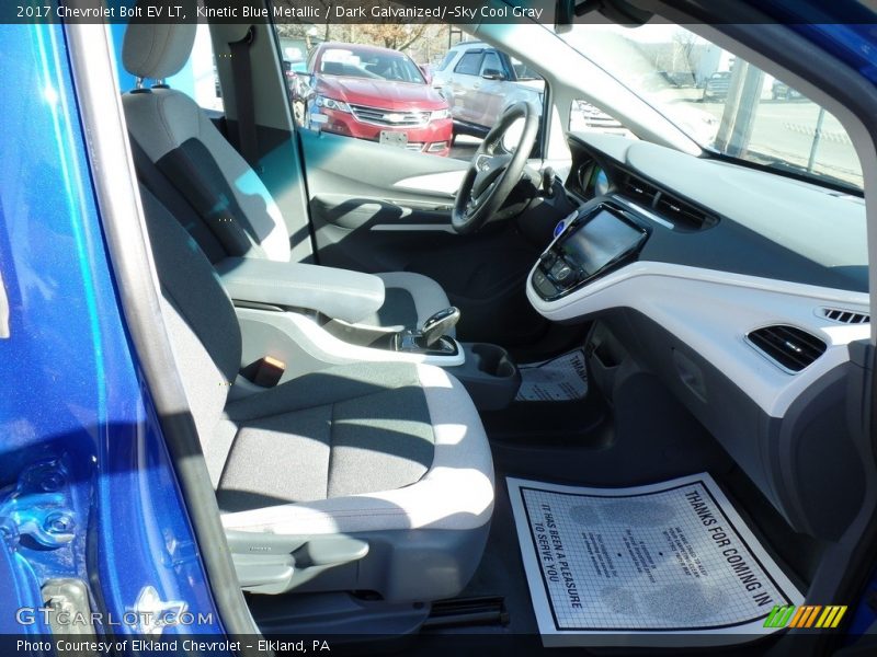 Kinetic Blue Metallic / Dark Galvanized/­Sky Cool Gray 2017 Chevrolet Bolt EV LT