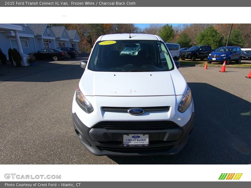 Frozen White / Charcoal Black Cloth 2015 Ford Transit Connect XL Van