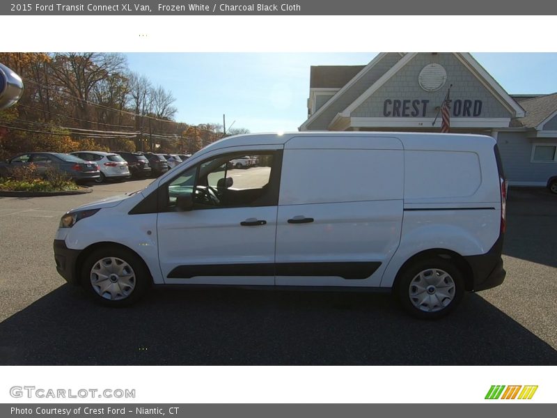 Frozen White / Charcoal Black Cloth 2015 Ford Transit Connect XL Van
