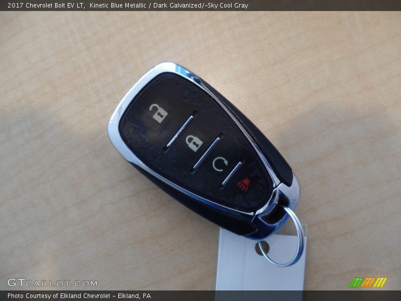 Kinetic Blue Metallic / Dark Galvanized/­Sky Cool Gray 2017 Chevrolet Bolt EV LT
