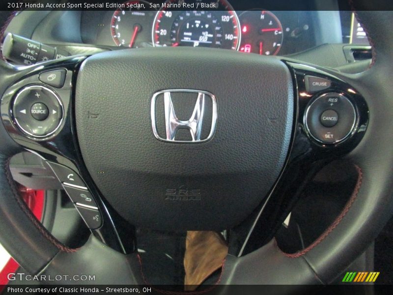 San Marino Red / Black 2017 Honda Accord Sport Special Edition Sedan