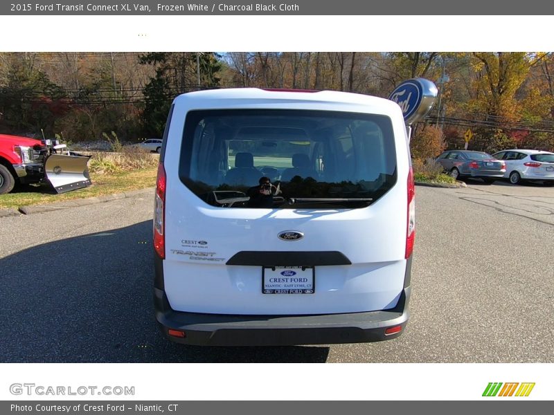 Frozen White / Charcoal Black Cloth 2015 Ford Transit Connect XL Van