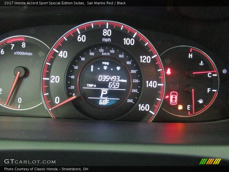 San Marino Red / Black 2017 Honda Accord Sport Special Edition Sedan