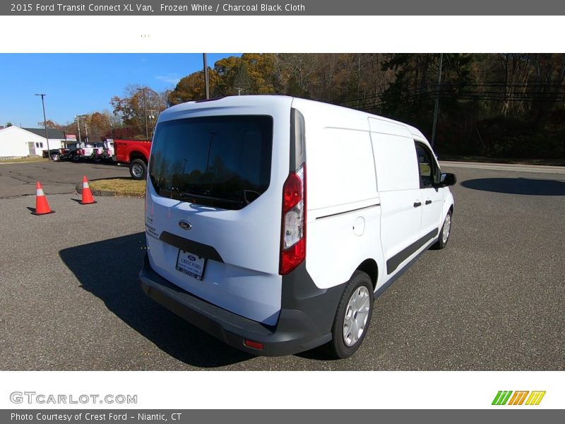 Frozen White / Charcoal Black Cloth 2015 Ford Transit Connect XL Van