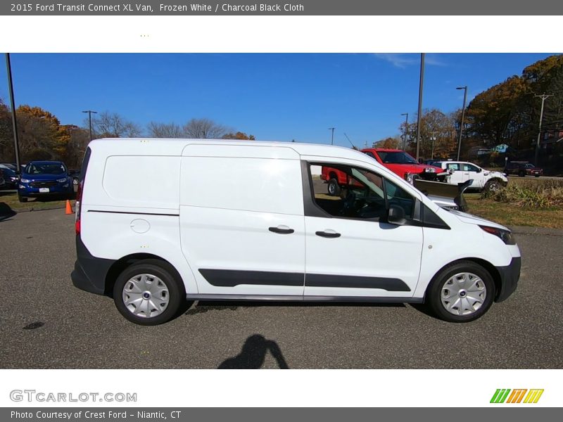 Frozen White / Charcoal Black Cloth 2015 Ford Transit Connect XL Van