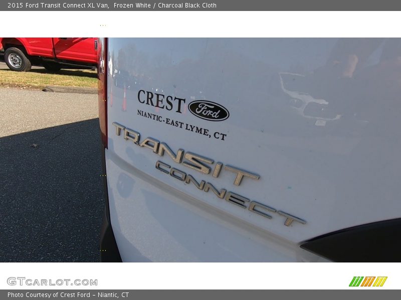 Frozen White / Charcoal Black Cloth 2015 Ford Transit Connect XL Van