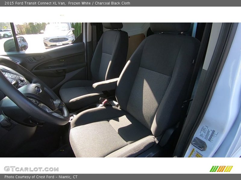 Frozen White / Charcoal Black Cloth 2015 Ford Transit Connect XL Van