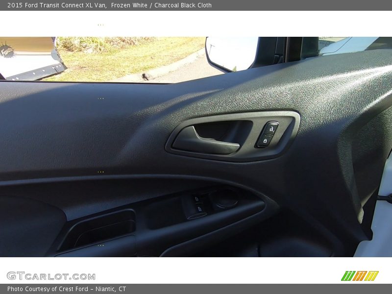 Frozen White / Charcoal Black Cloth 2015 Ford Transit Connect XL Van