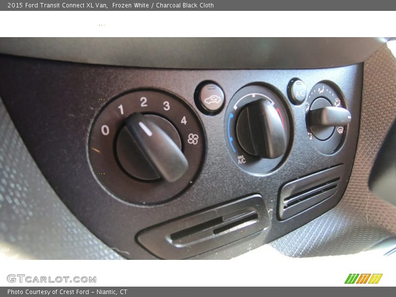 Frozen White / Charcoal Black Cloth 2015 Ford Transit Connect XL Van
