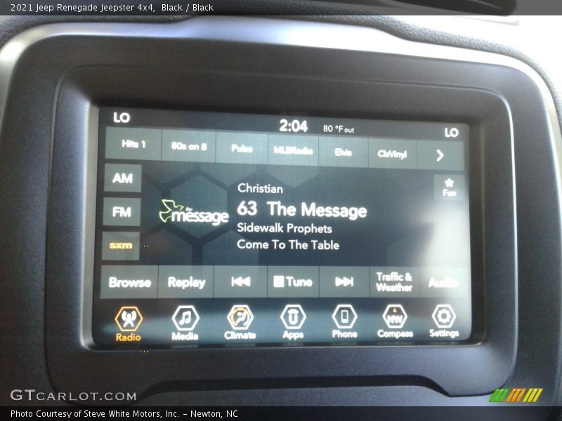 Controls of 2021 Renegade Jeepster 4x4
