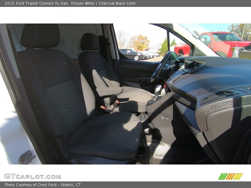 Frozen White / Charcoal Black Cloth 2015 Ford Transit Connect XL Van