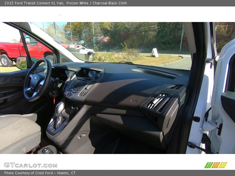 Frozen White / Charcoal Black Cloth 2015 Ford Transit Connect XL Van