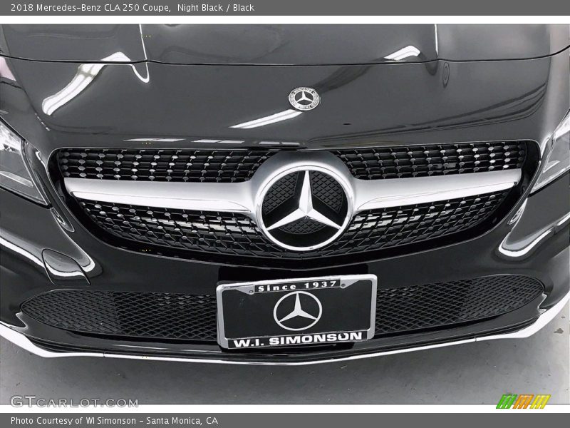 Night Black / Black 2018 Mercedes-Benz CLA 250 Coupe