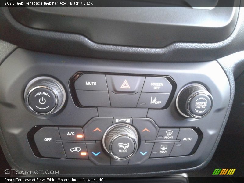 Controls of 2021 Renegade Jeepster 4x4