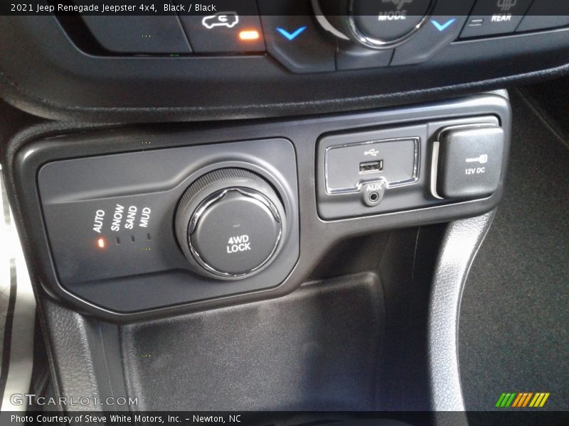 Controls of 2021 Renegade Jeepster 4x4