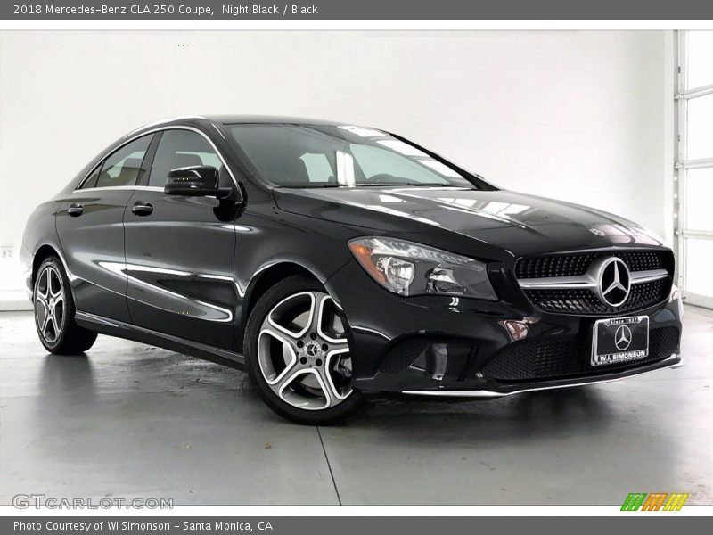 Night Black / Black 2018 Mercedes-Benz CLA 250 Coupe