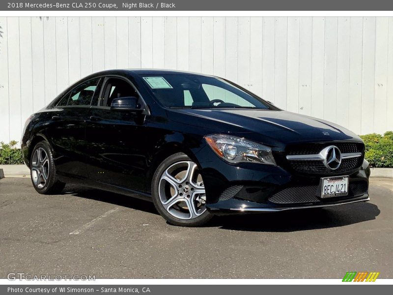 Night Black / Black 2018 Mercedes-Benz CLA 250 Coupe