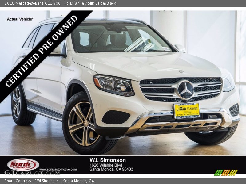 Polar White / Silk Beige/Black 2018 Mercedes-Benz GLC 300