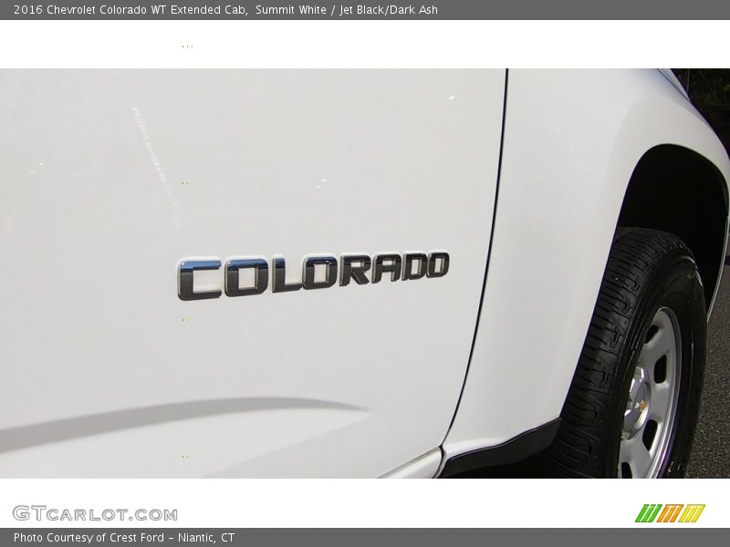 Summit White / Jet Black/Dark Ash 2016 Chevrolet Colorado WT Extended Cab