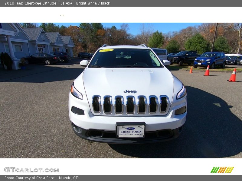 Bright White / Black 2018 Jeep Cherokee Latitude Plus 4x4