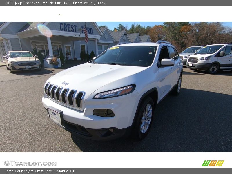 Bright White / Black 2018 Jeep Cherokee Latitude Plus 4x4