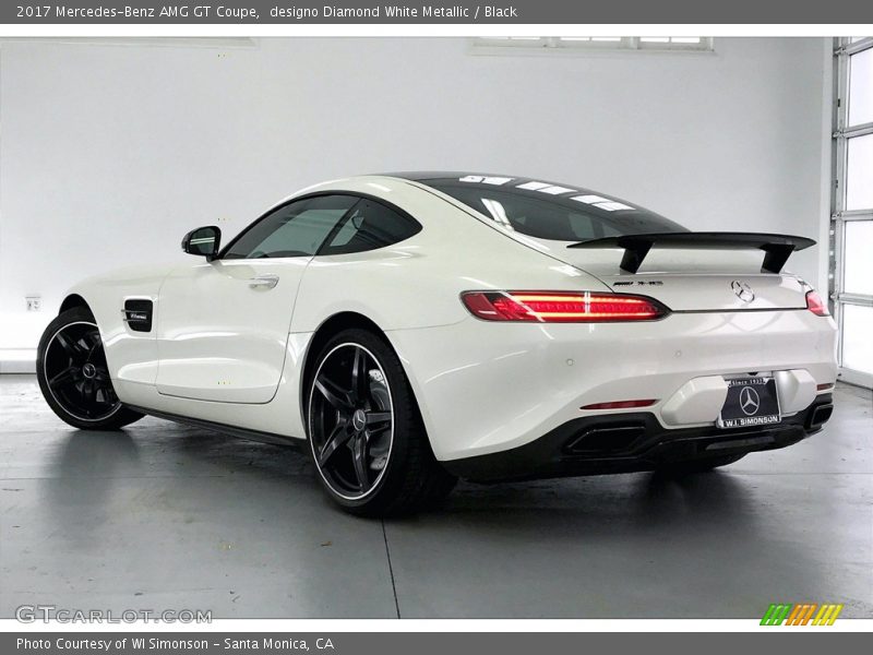 designo Diamond White Metallic / Black 2017 Mercedes-Benz AMG GT Coupe