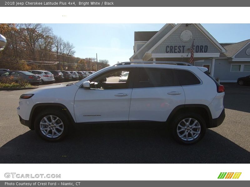 Bright White / Black 2018 Jeep Cherokee Latitude Plus 4x4