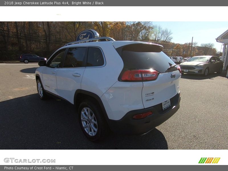 Bright White / Black 2018 Jeep Cherokee Latitude Plus 4x4