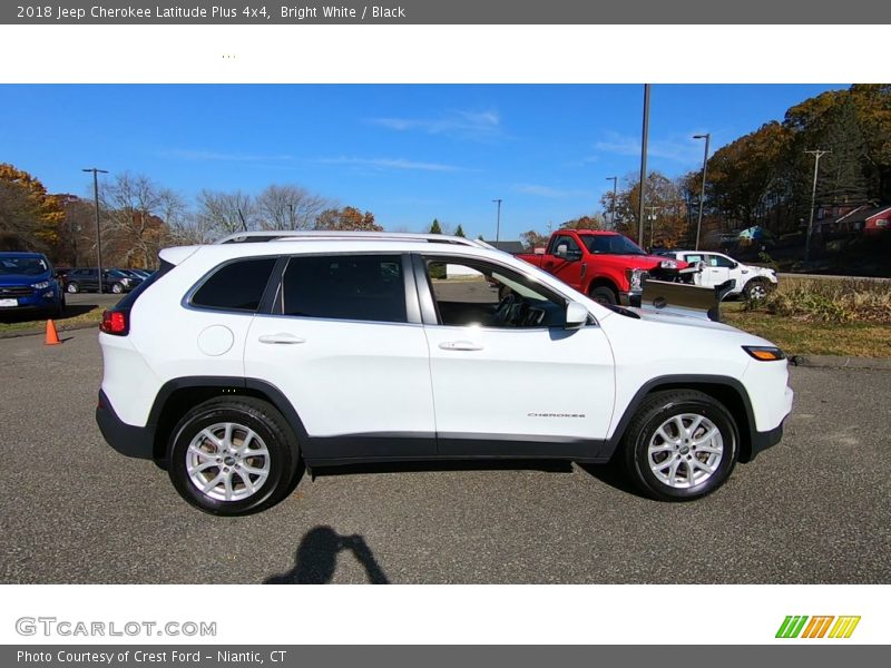 Bright White / Black 2018 Jeep Cherokee Latitude Plus 4x4