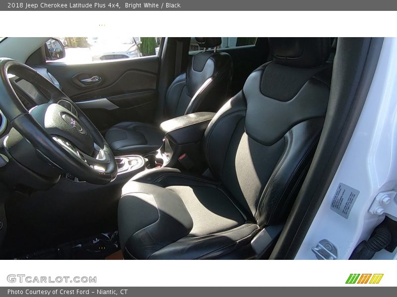 Bright White / Black 2018 Jeep Cherokee Latitude Plus 4x4