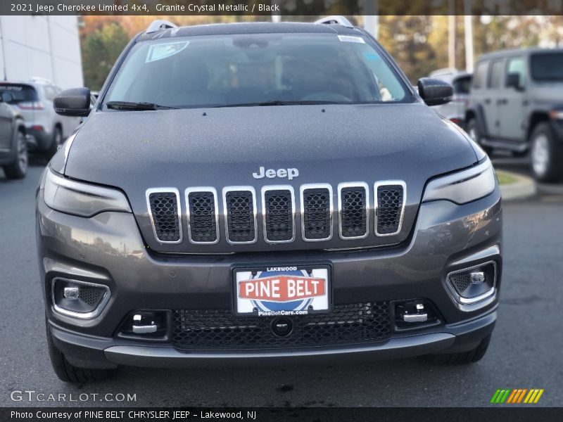 Granite Crystal Metallic / Black 2021 Jeep Cherokee Limited 4x4