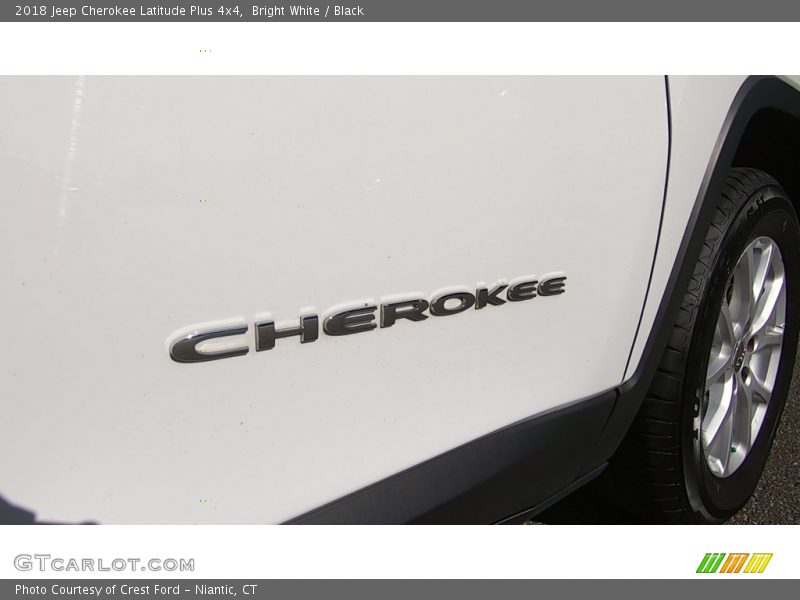 Bright White / Black 2018 Jeep Cherokee Latitude Plus 4x4