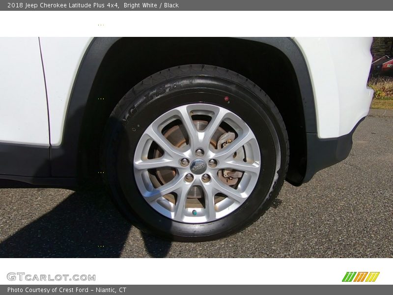 Bright White / Black 2018 Jeep Cherokee Latitude Plus 4x4