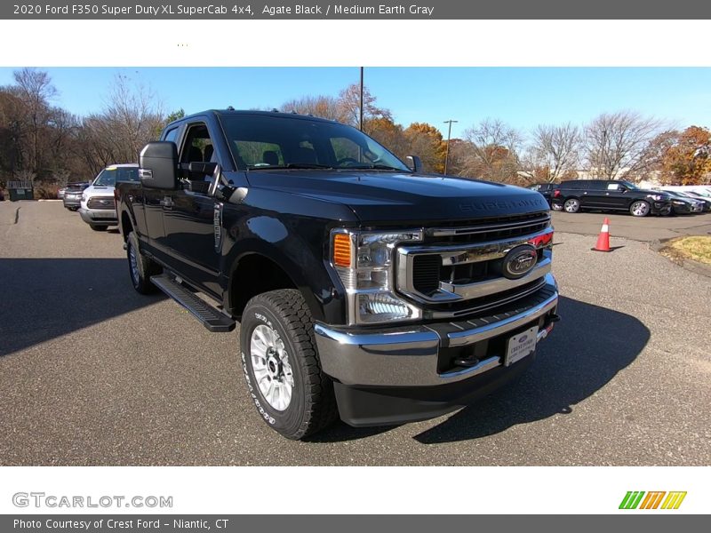 Agate Black / Medium Earth Gray 2020 Ford F350 Super Duty XL SuperCab 4x4