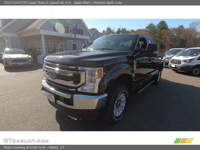Agate Black / Medium Earth Gray 2020 Ford F350 Super Duty XL SuperCab 4x4