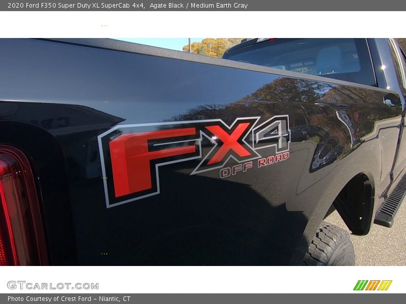 Agate Black / Medium Earth Gray 2020 Ford F350 Super Duty XL SuperCab 4x4
