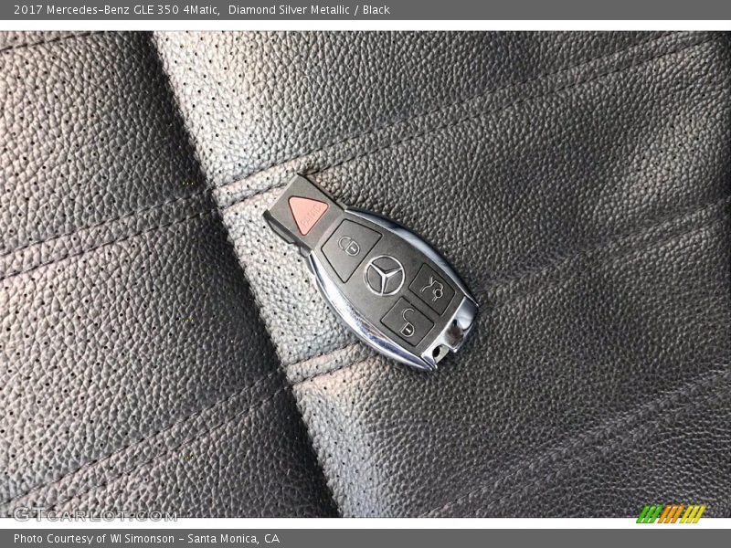 Diamond Silver Metallic / Black 2017 Mercedes-Benz GLE 350 4Matic