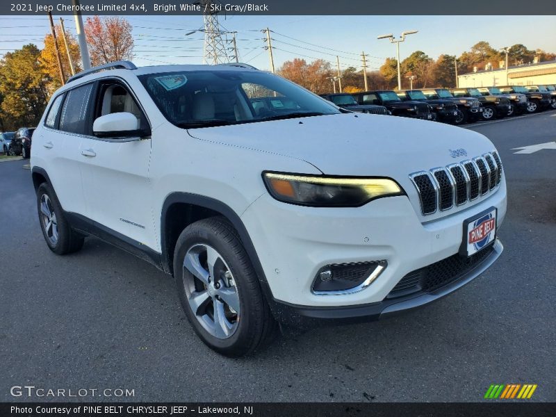 Bright White / Ski Gray/Black 2021 Jeep Cherokee Limited 4x4
