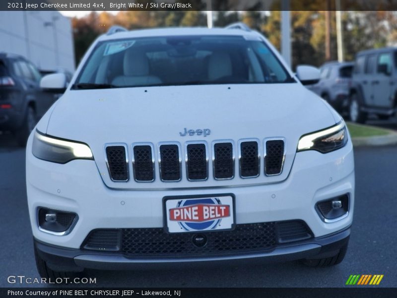 Bright White / Ski Gray/Black 2021 Jeep Cherokee Limited 4x4