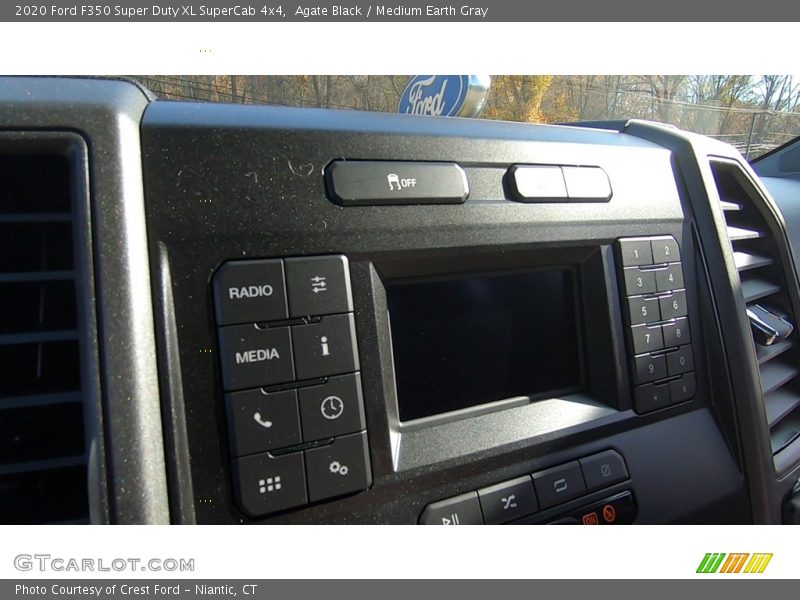 Agate Black / Medium Earth Gray 2020 Ford F350 Super Duty XL SuperCab 4x4