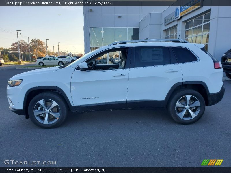 Bright White / Ski Gray/Black 2021 Jeep Cherokee Limited 4x4