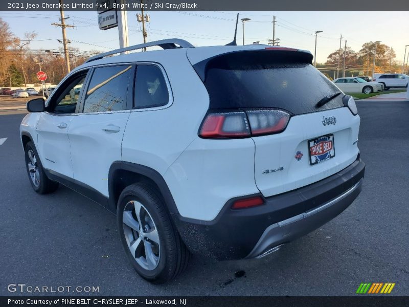 Bright White / Ski Gray/Black 2021 Jeep Cherokee Limited 4x4