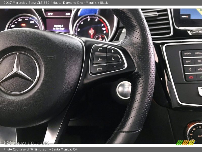 Diamond Silver Metallic / Black 2017 Mercedes-Benz GLE 350 4Matic